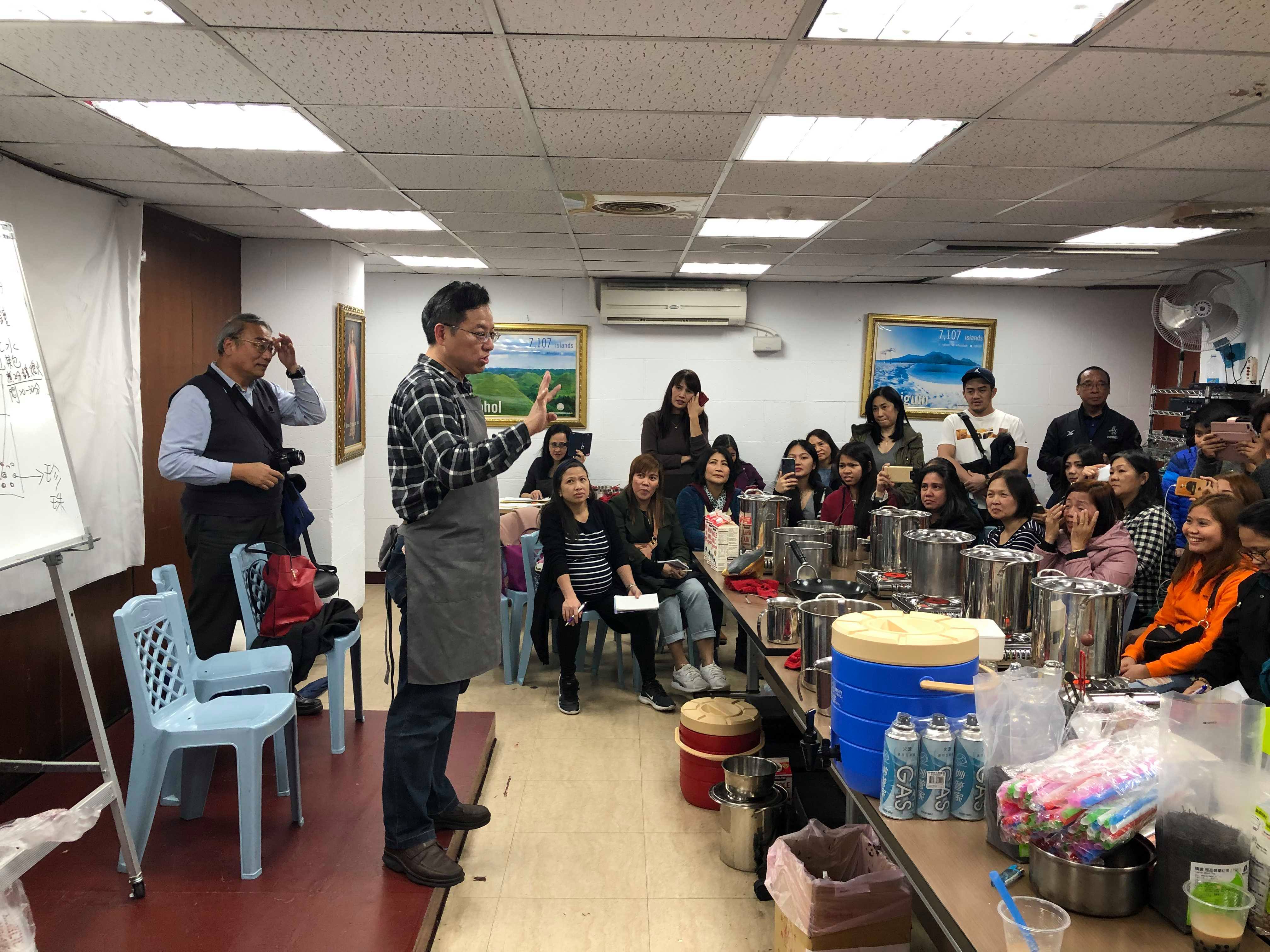 Over 80 Filipino Migrants Attend Milk Tea Production Workshop in Taipei .jpeg
